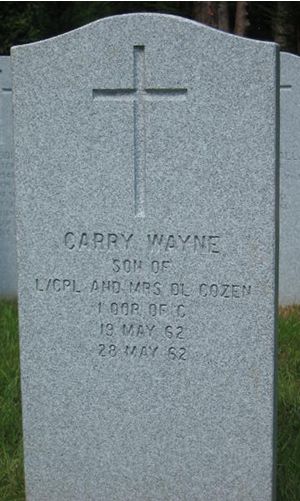 Pierre tombale de Carry Wayne Cozen