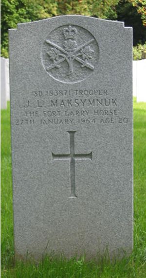 Headstone of J. L. Maksymnuk