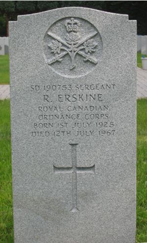 Pierre tombale de R. Erskine