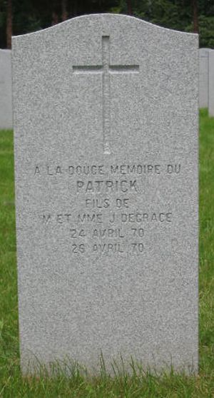 Pierre tombale de Patrick Degrace