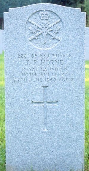 Pierre tombale de T. F. Horne
