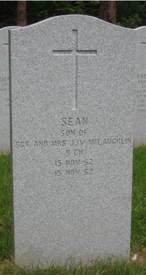 Headstone of Sean McLaughlin