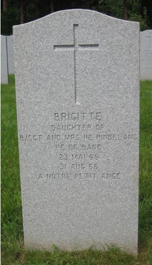 Headstone of Brigitte Hindelang
