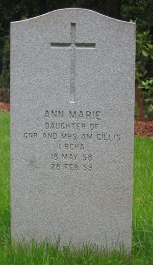 Pierre tombale de Ann Marie Gillis