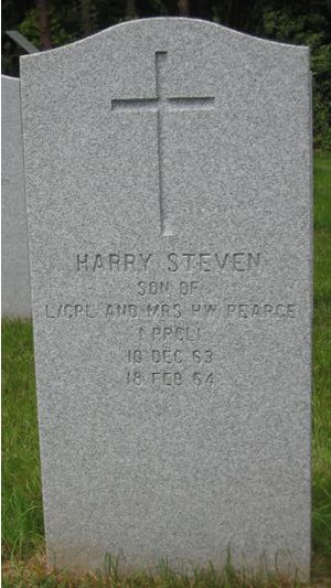 Pierre tombale de Harry Steven Pearce