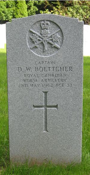 Pierre tombale de D. W. Boettcher