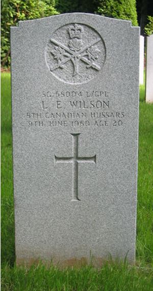 Pierre tombale de L. E. Wilson