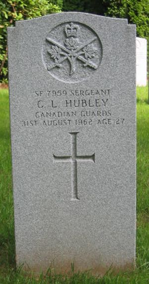 Pierre tombale de C. L. Hubley