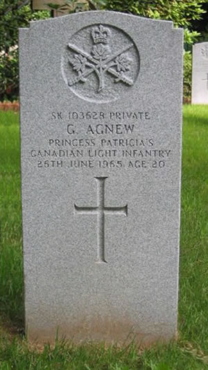 Headstone of G. Agnew