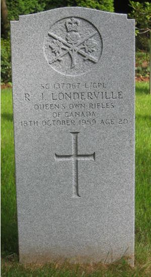 Pierre tombale de R. J. Londerville