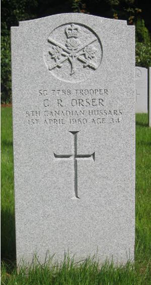 Headstone of C. R. Orser