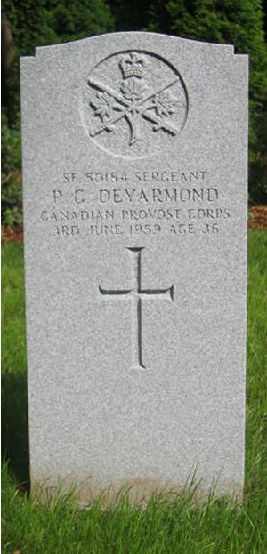 Pierre tombale de P. C. Deyarmond