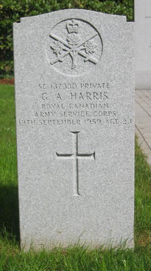Pierre tombale de G. A. Harris