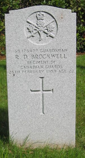 Pierre tombale de R. D. Brockwell