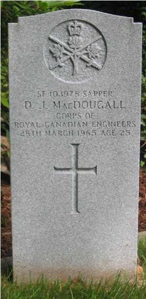 Headstone of D. J. MacDougall
