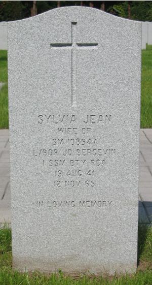 Headstone of Sylvia Jean Bergevin