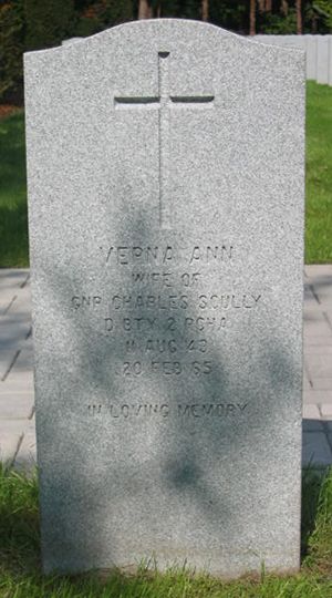 Pierre tombale de Verna Ann Scully