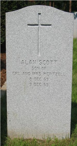 Pierre tombale de Alan Scott Wentzell