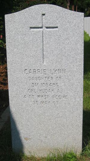 Headstone of Carrie Lynn Hudak