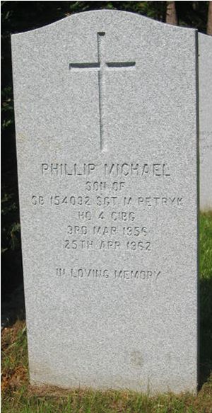 Pierre tombale de Phillip Michael Petryk