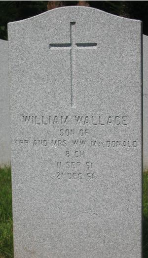 Headstone of William Wallace MacDonald
