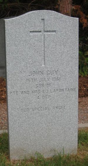 Headstone of John Guy Lafontaine
