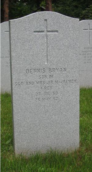 Headstone of Dennis Bryan MacKenzie