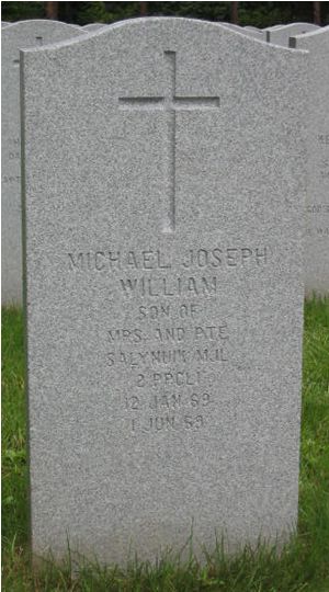Headstone of Michael Joseph William Salynuik