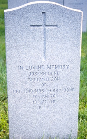 Headstone of Joseph Bond