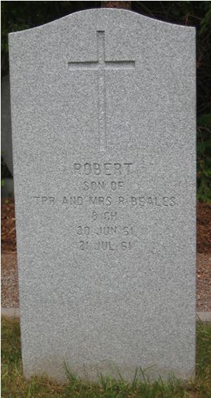 Pierre tombale de Robert Beales