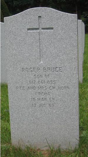 Pierre tombale de Roger Bruce Horn