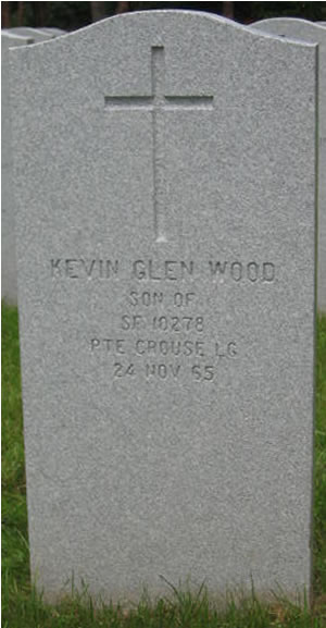 Headstone of Kevin Glen Wood Crouse