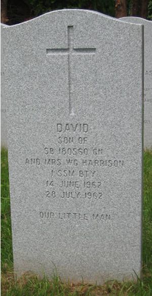 Headstone of David Harrison
