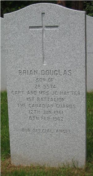 Pierre tombale de Brian Douglas Hayter