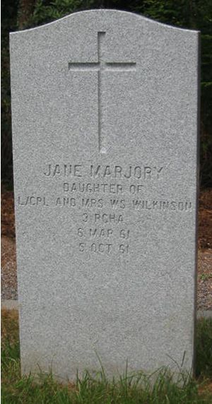 Pierre tombale de Jane Marjory Wilkinson
