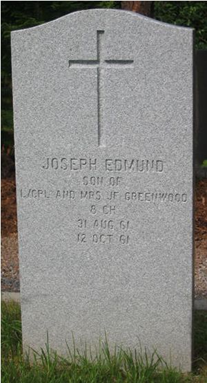 Pierre tombale de Joseph Edmund Greenwood
