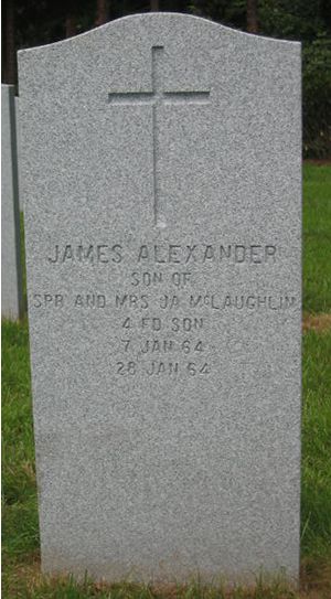Pierre tombale de James Alexander McLaughlin