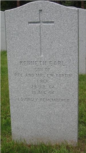 Pierre tombale de Kenneth Earl Fortin