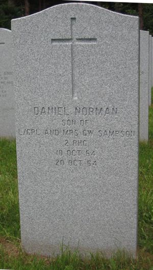 Pierre tombale de Daniel Norman Sampson