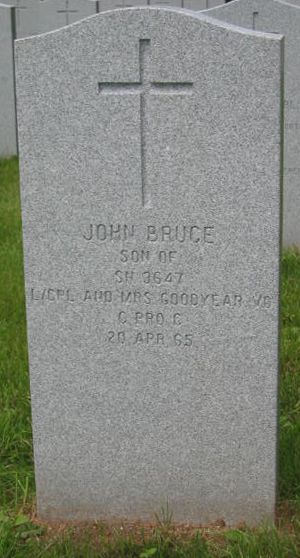 Headstone of John Bruce Goodyear