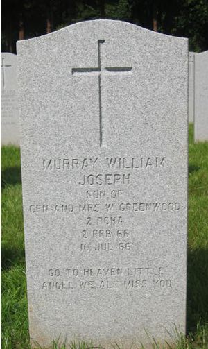 Pierre tombale de Murry William Joseph Greenwood