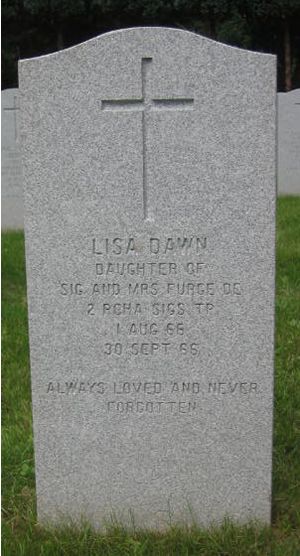 Headstone of Lisa Dawn Furge