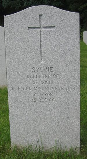 Headstone of Sylvie Plante