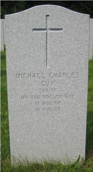 Pierre tombale de Michael Charles Guy
