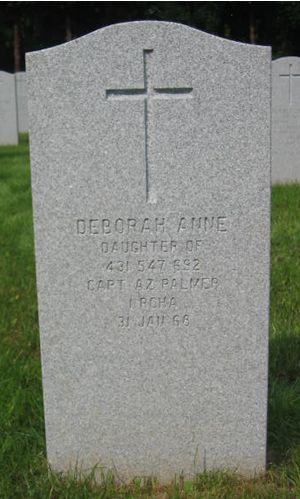 Headstone of Deborah Anne Palmer