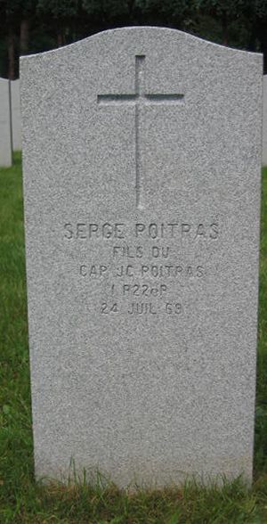 Pierre tombale de Serge Poitras