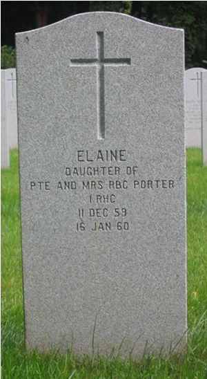 Pierre tombale de Elaine Porter