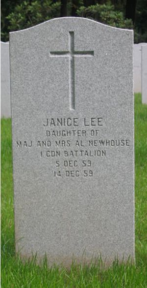 Pierre tombale de Janice Lee Newhouse