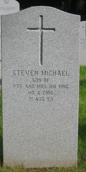 Pierre tombale de Steven Michael King