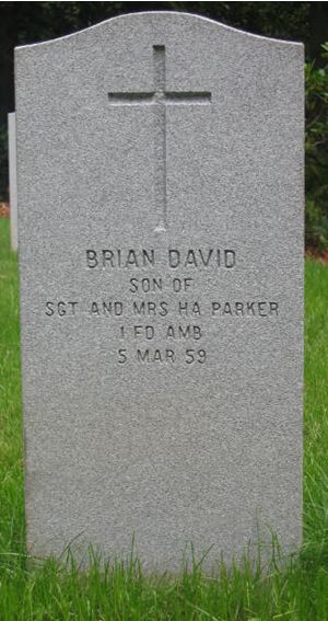 Pierre tombale de Brian David Parker